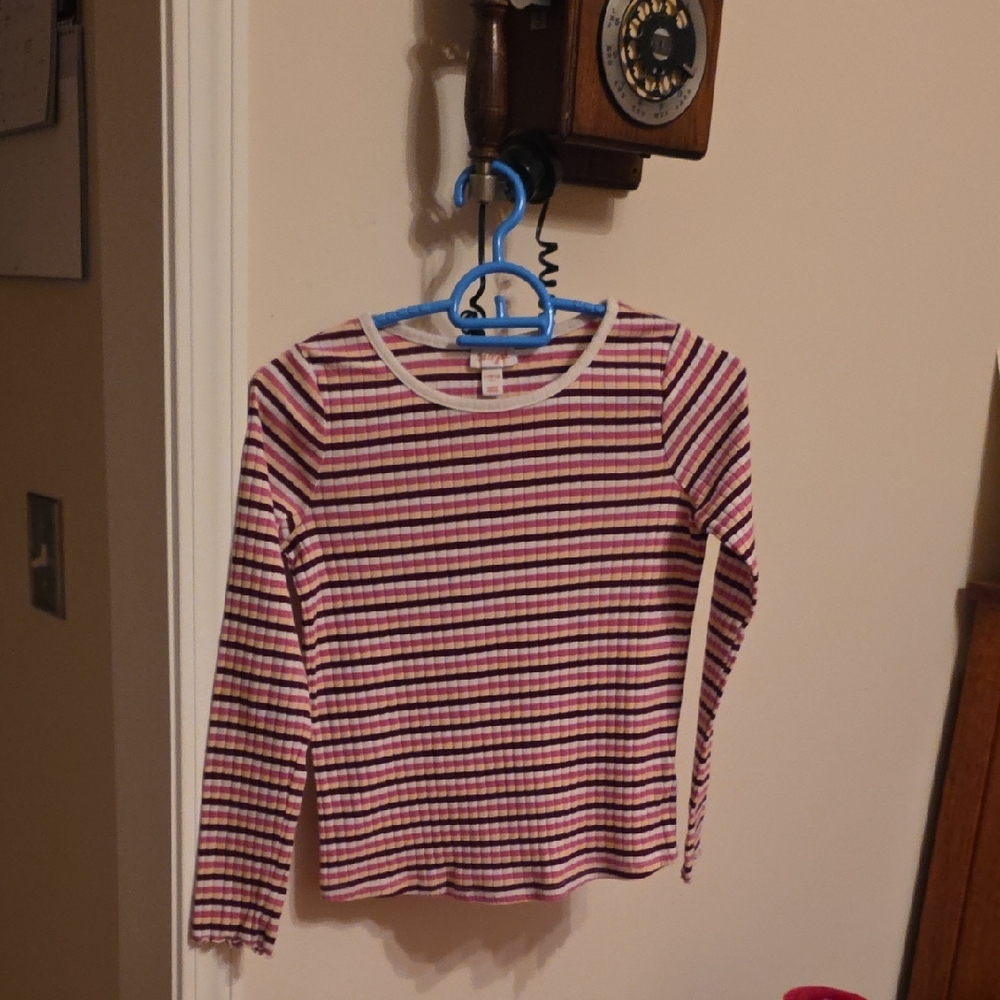 Cat & Jack Multicolor Striped Long Sleeve Shirt